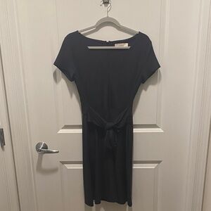 LOFT Classic Black Midi Dress